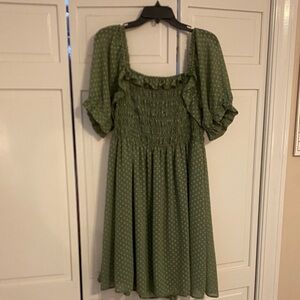 Green Polka Dot Dress